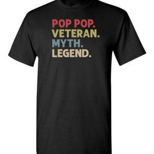 Pop Pop Veteran Myth Legend Shirt for Men